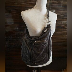 Liebeskind Black Leather Hobo Bag
